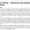 Refworks Online review_Online currents
